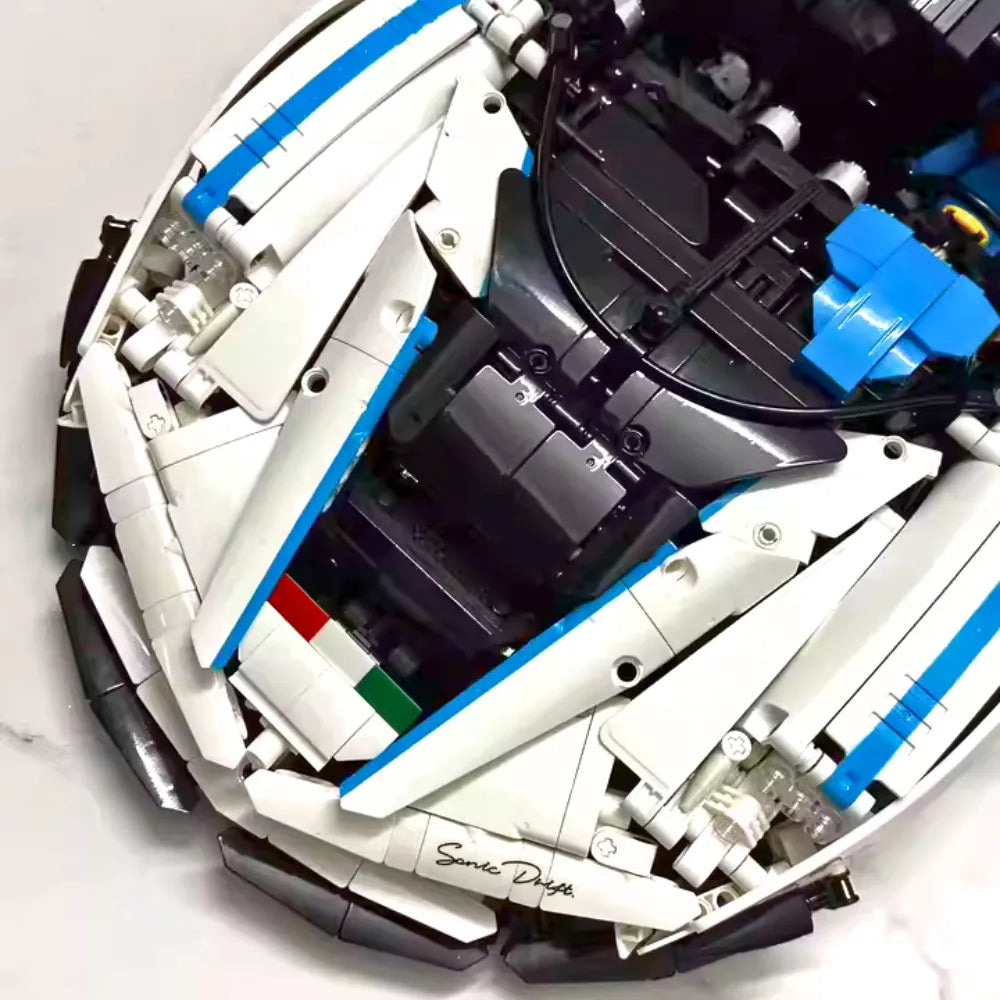 Maranello Legend V12 – brick-built display model made from building blocks