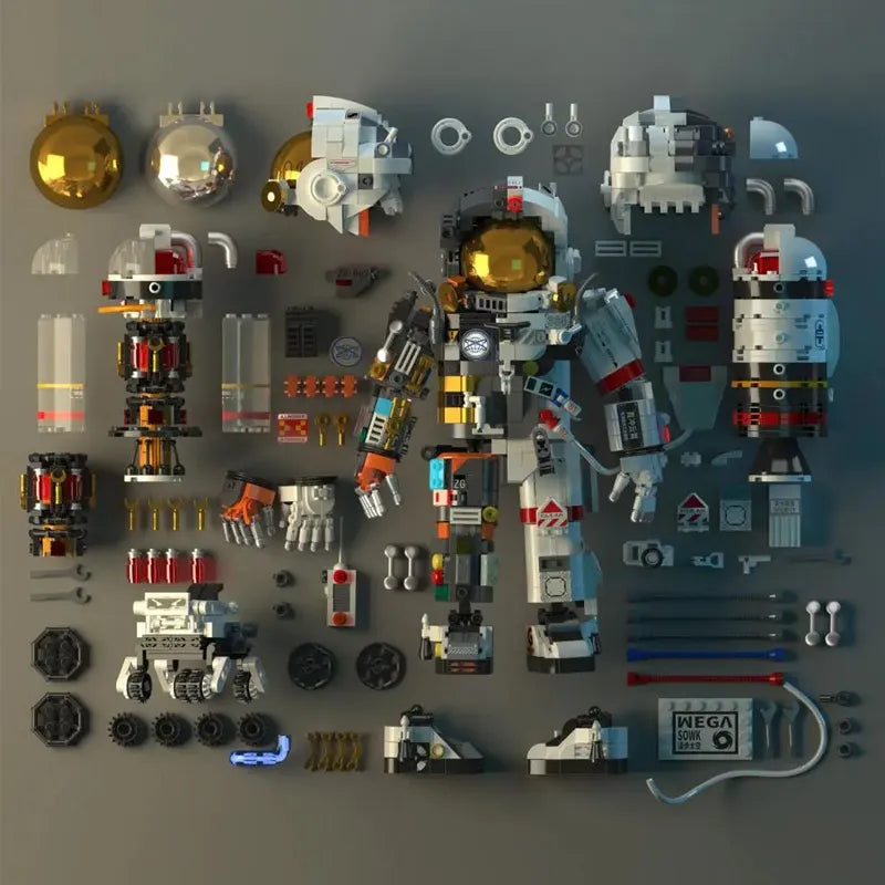 Mecha Astronaut | Building Blocks Set – Power Brickz