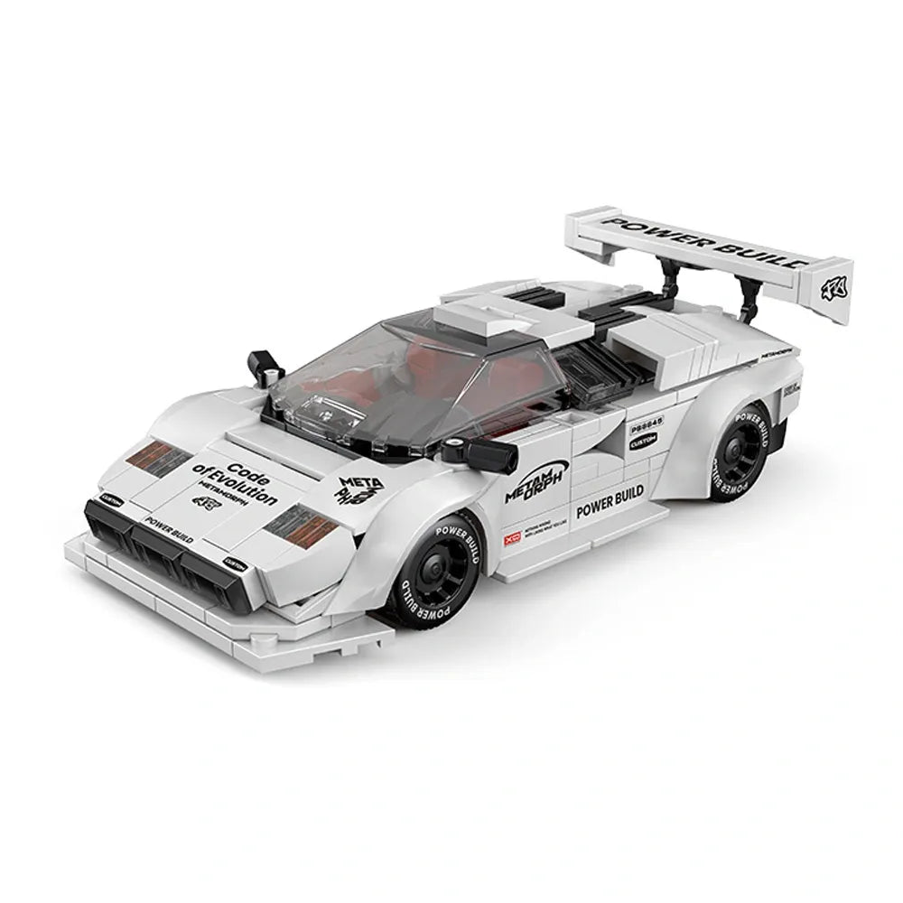 Metamorph Countach – brick-built display model made from building blocks