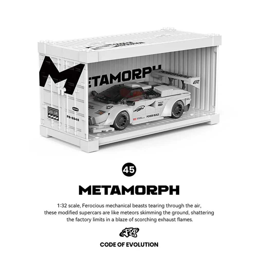 Metamorph Countach – brick-built display model made from building blocks