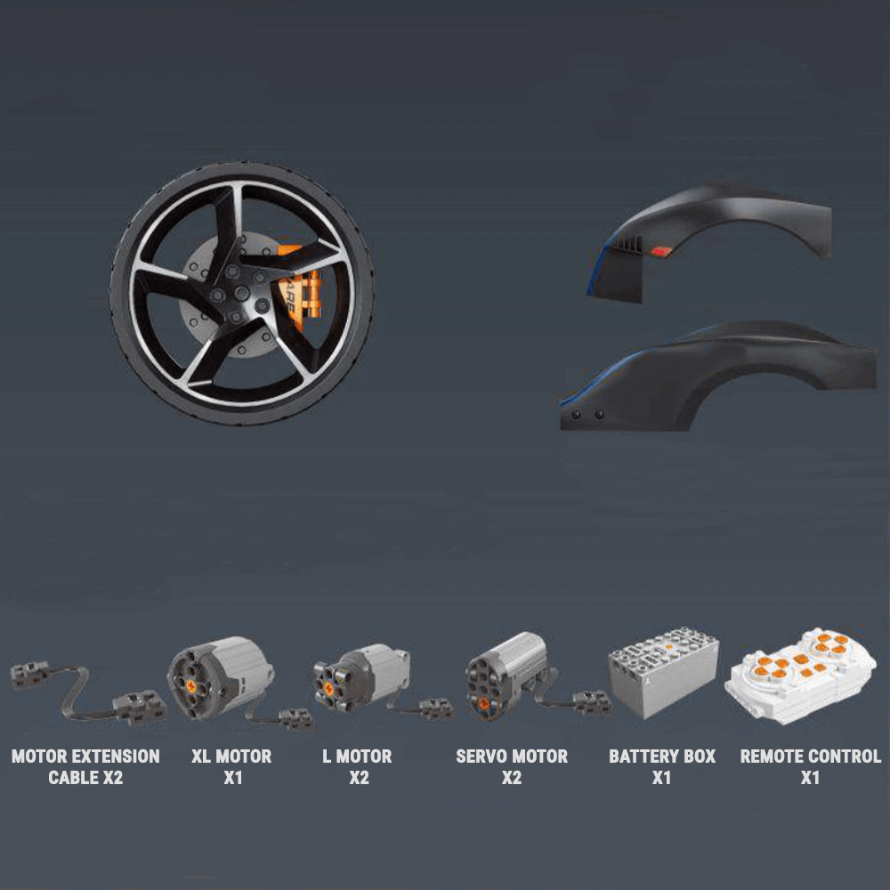 British Sabre Hypercar - Ultimate Edition - Building Blocks Set | Power Brickz