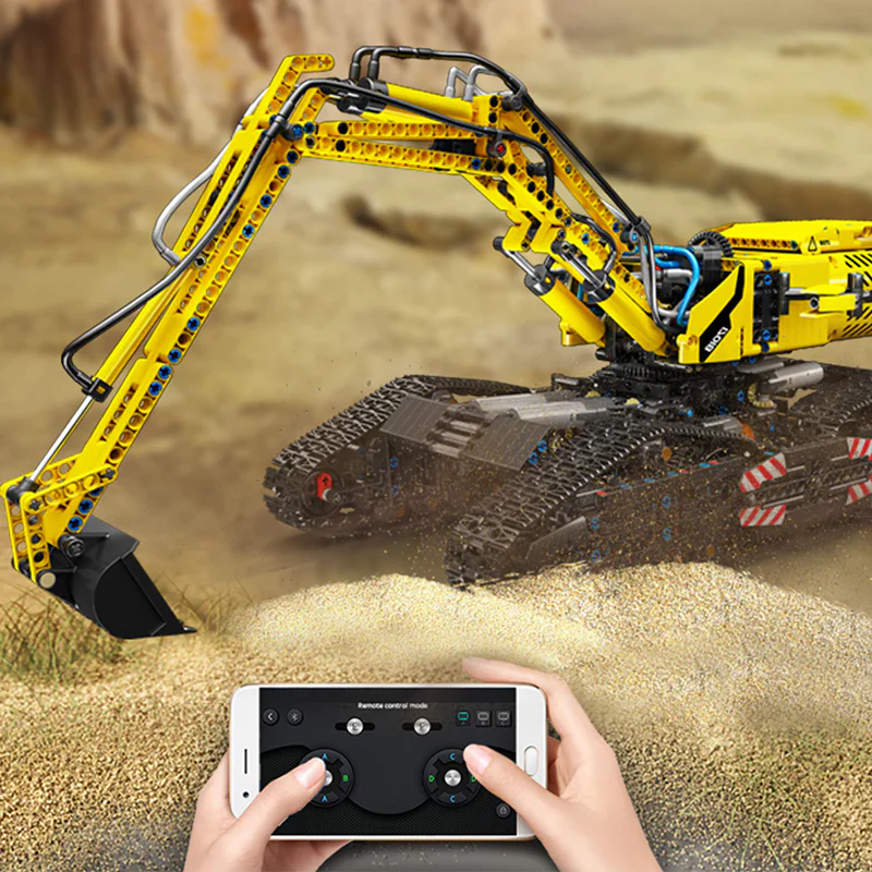 RC Morphing Excavator - Building Set | Power Brickz