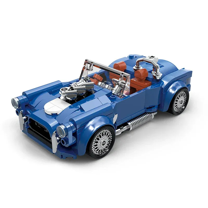 Shelby Cobra 427 – brick-built display model made from building blocks