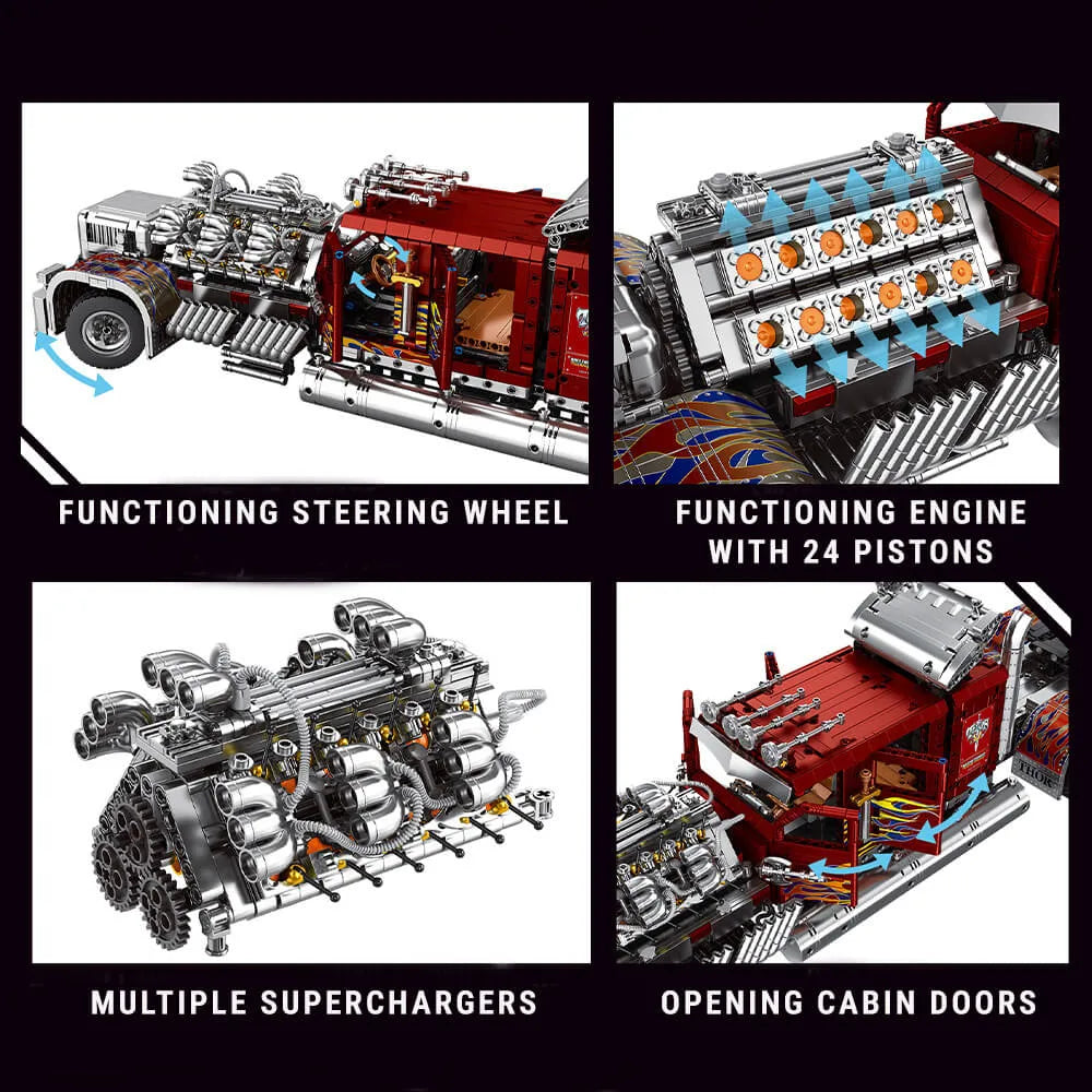 Titan VDiesel Power Truck - Building Blocks Set | Power Brickz