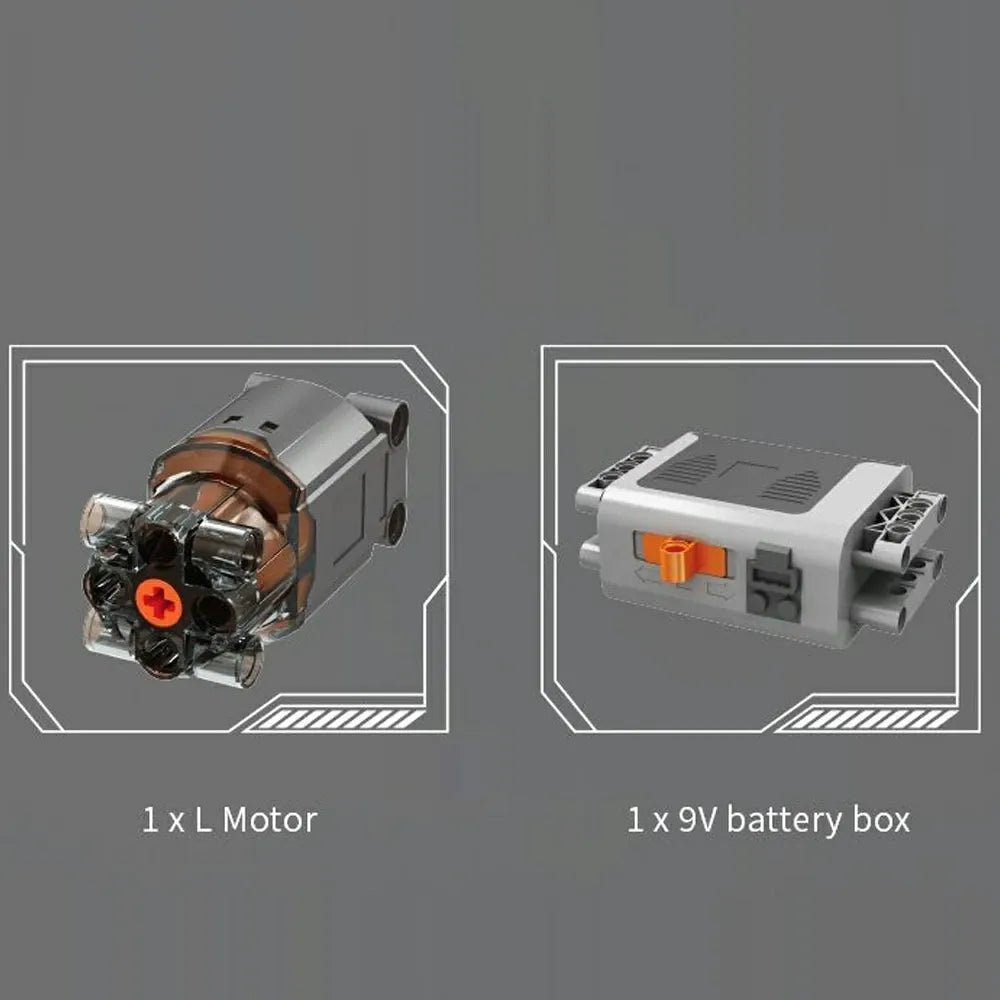 A8 W12 Motorized Engine | 871pcs - Power Brickz