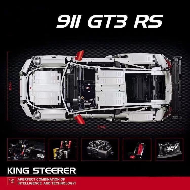 Aero-TunedGT3RS Track Coupe - Building Blocks Set | Power Brickz