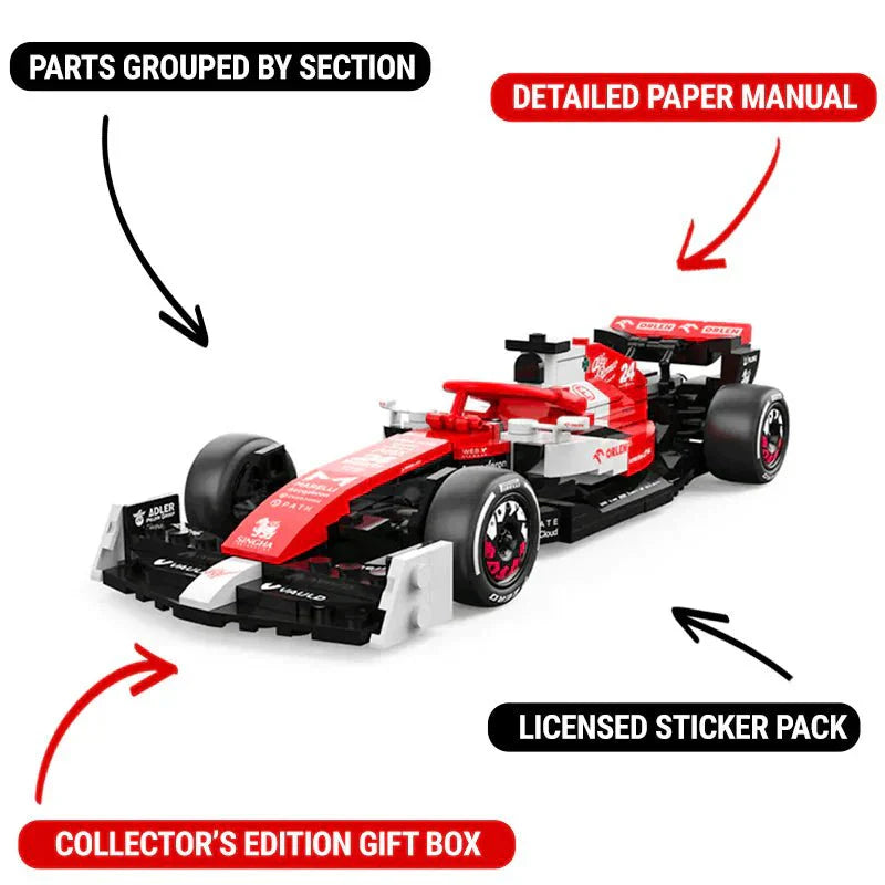 Official Alfa Romeo F1 C - Building Blocks Set | Power Brickz