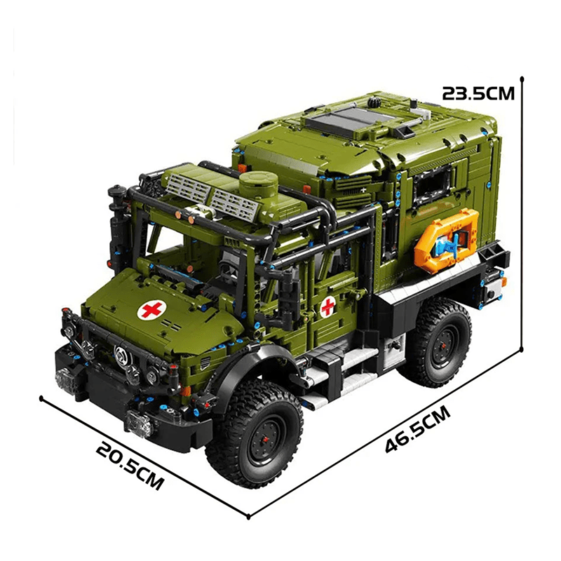 Armoured Military Ambulance - Building Set | Power Brickz