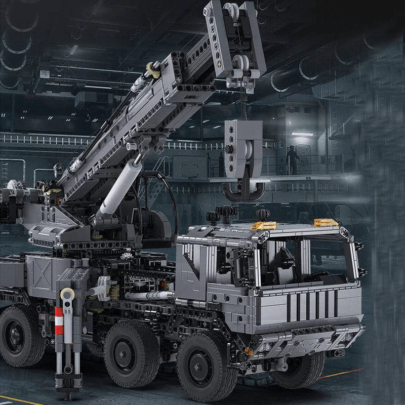 Armored Military Crane Truck - Building Blocks Set | Power Brickz