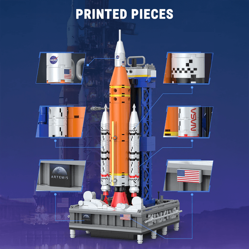 SLS Artemis Space Rocket - Building Blocks Set | Power Brickz
