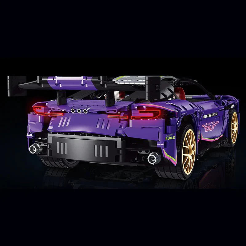Purple GT Vantage Grand Tourer - Building Blocks Set | Power Brickz