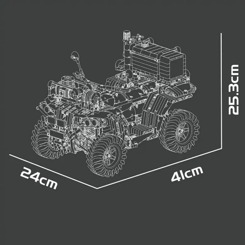 ATV Fire Rescue Unit | 2100pcs - Power Brickz