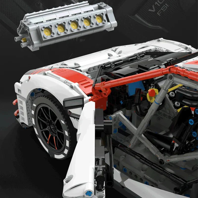 Audi R8 LMS GT3 - Building Blocks Set | Power Brickz