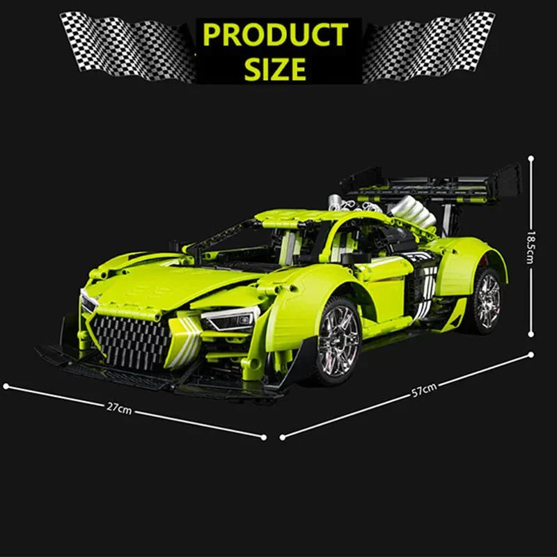 Street-Tuned R8 VSupercar - Building Blocks Set | Power Brickz