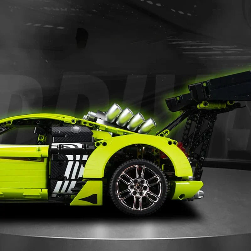 Street-Tuned R8 VSupercar - Building Blocks Set | Power Brickz