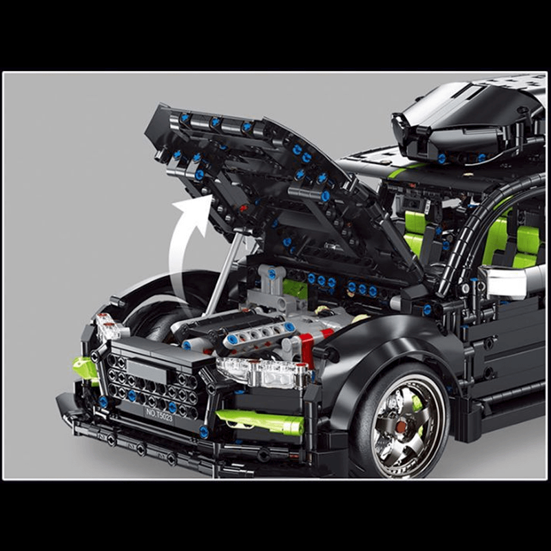 High-Performance RS6 Sport Wagon - Building Blocks Set | Power Brickz