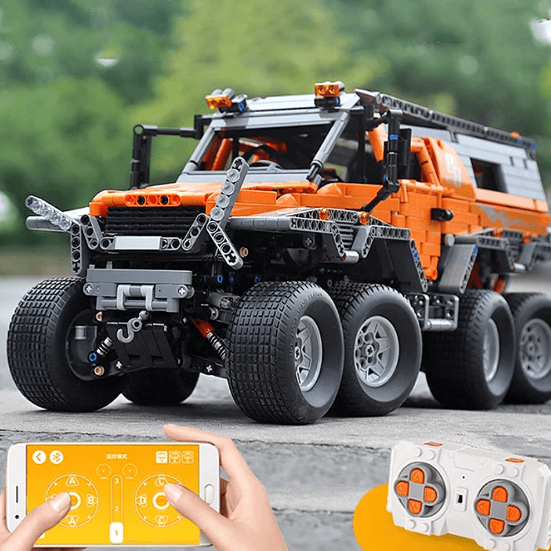 8x8 Amphibious Expedition Vehicle - Building Blocks Set | Power Brickz