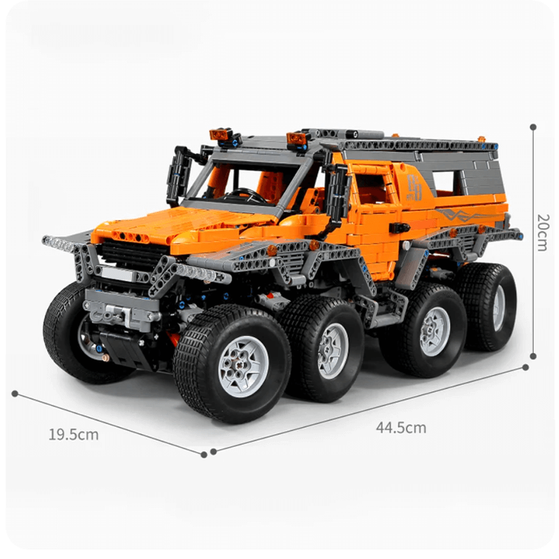 8x8 Amphibious Expedition Vehicle - Building Blocks Set | Power Brickz