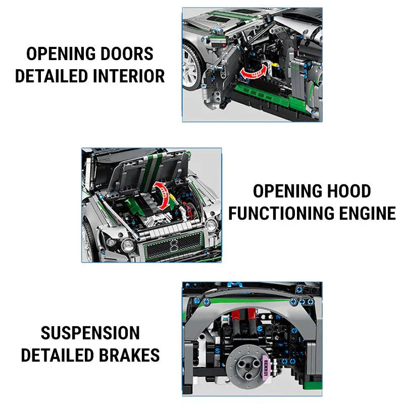 GT3 Continental Endurance Racer - Building Blocks Set | Power Brickz