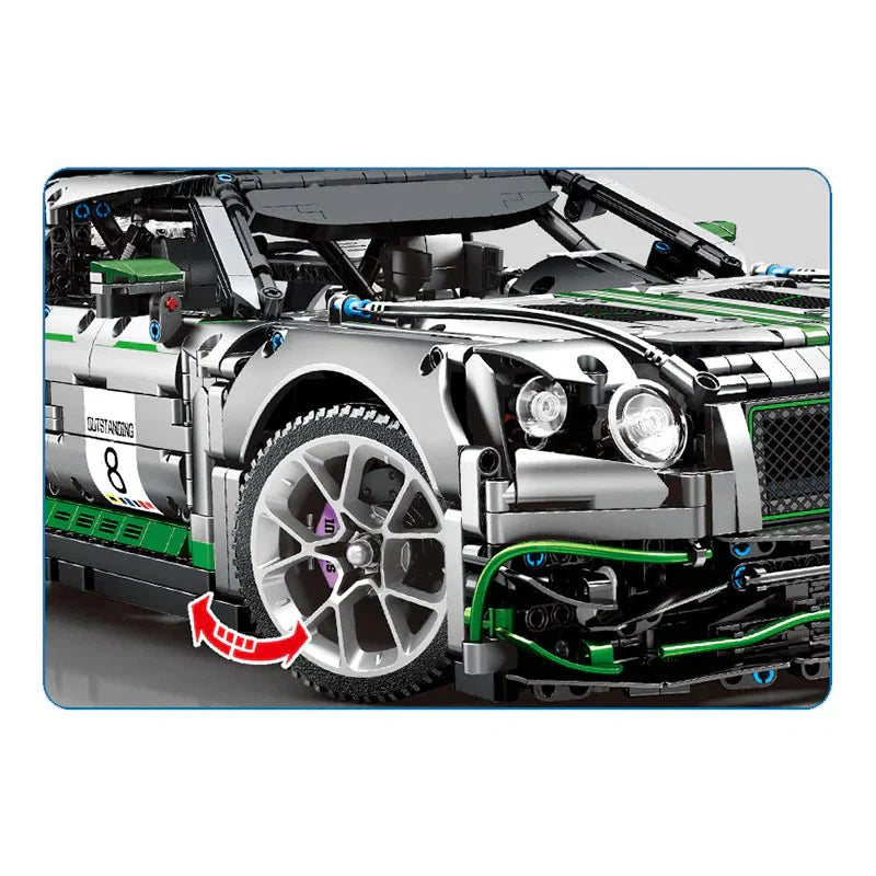 GT3 Continental Endurance Racer - Building Blocks Set | Power Brickz