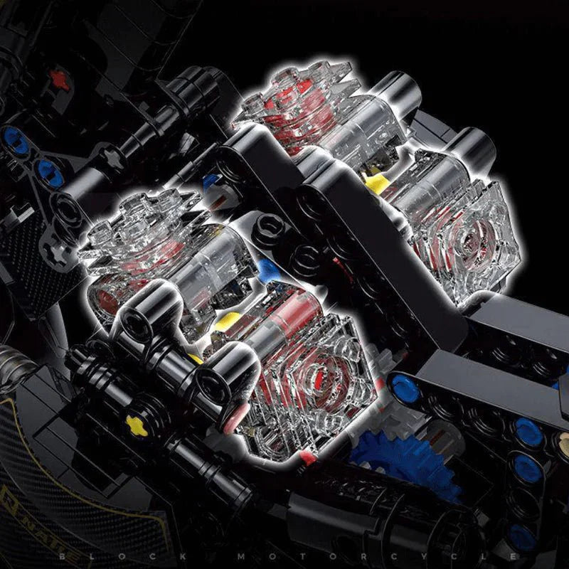 Retro Cafe Racer Concept - Building Set | Power Brickz