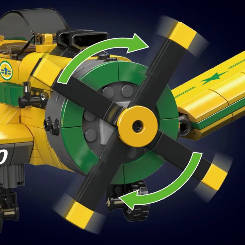 Brazilian Propeller - Driven Racing Aircraft | 562pcs - Power Brickz