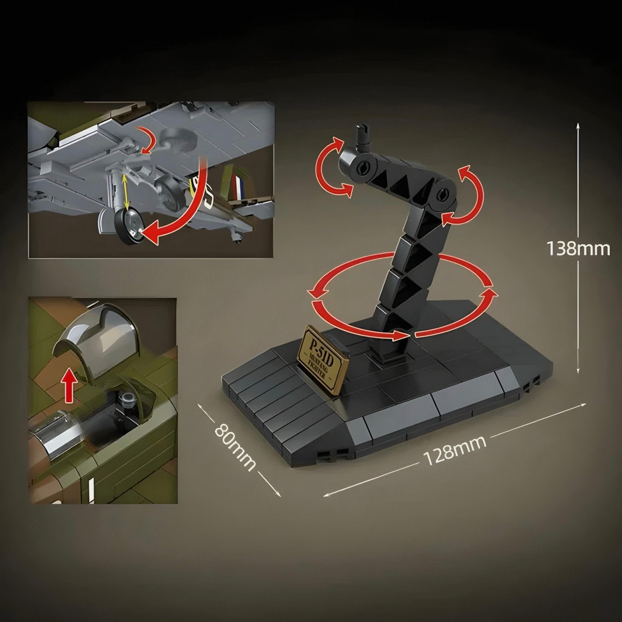 British Spitfire - Building Set | Power Brickz