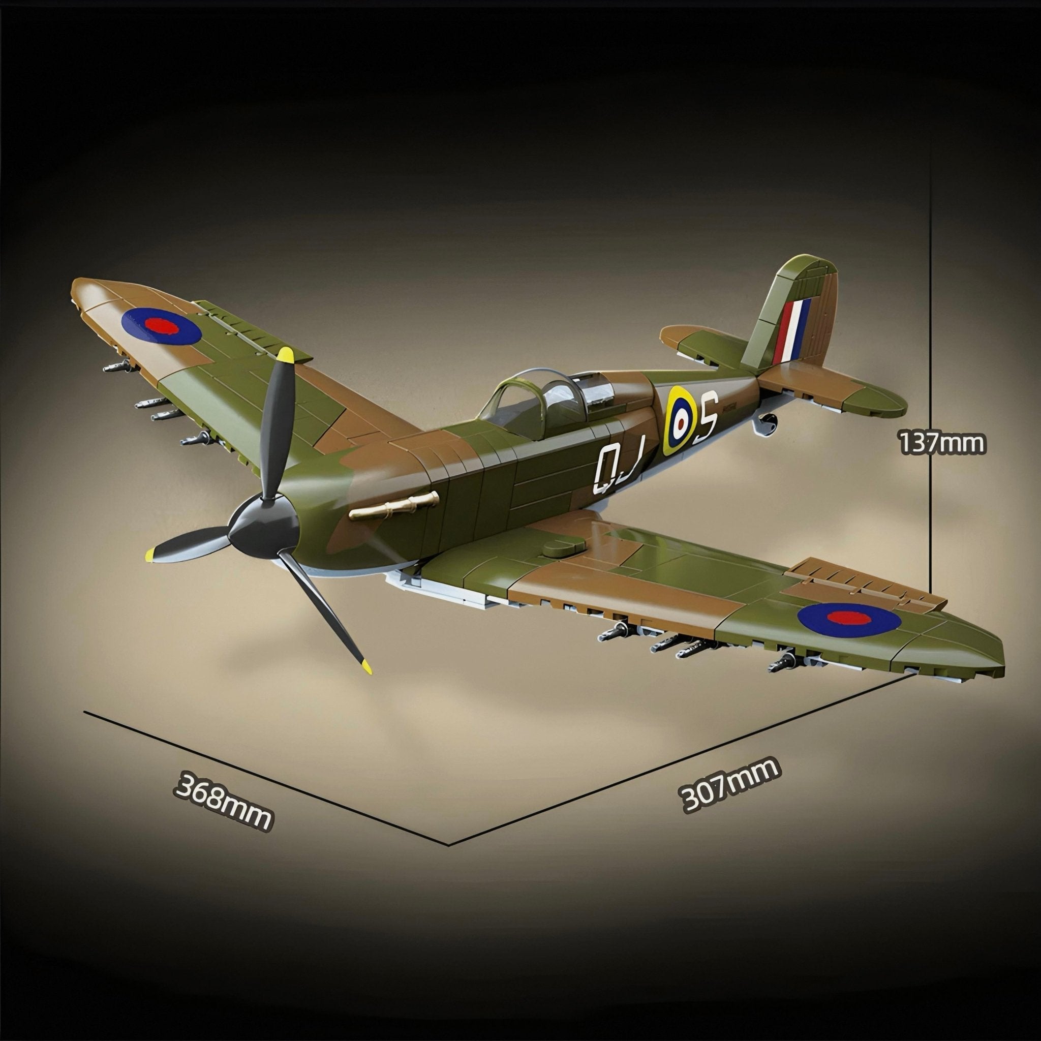 British Spitfire - Building Set | Power Brickz