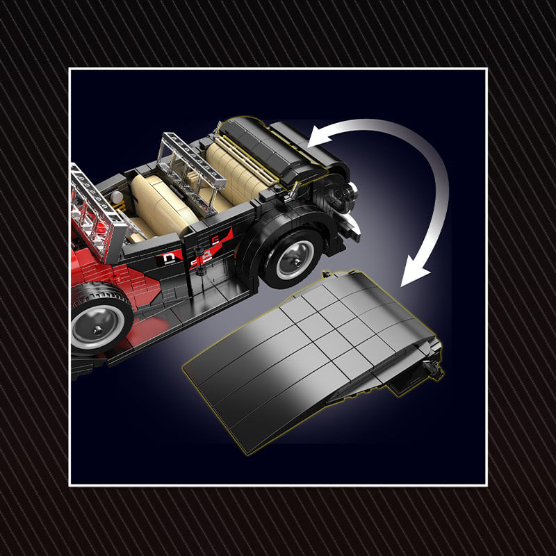 Classic British TLuxury Sedan - Building Blocks Set | Power Brickz