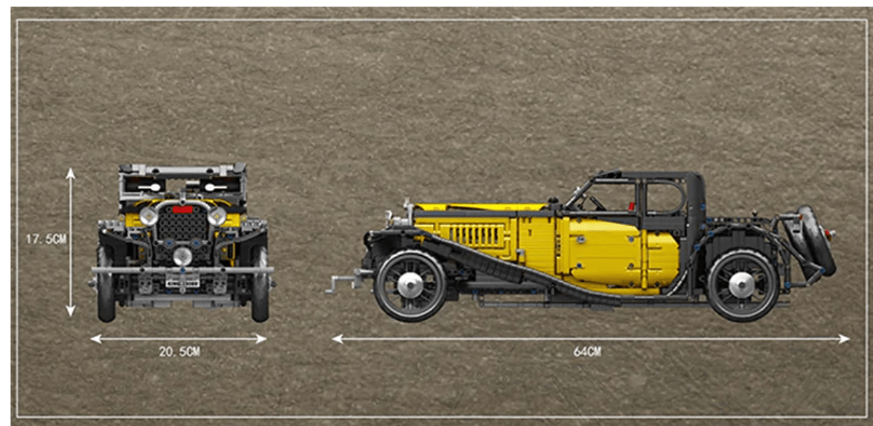 Classic TFrench Coupe - Building Blocks Set | Power Brickz