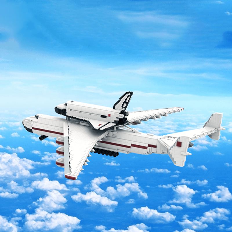 Buran with Antonov AN-225 Carrierplane - Building Set | Power Brickz