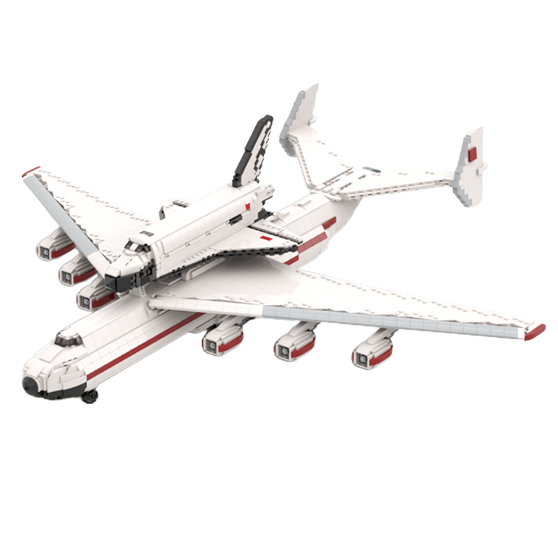 Buran with Antonov AN-225 Carrierplane - Building Set | Power Brickz