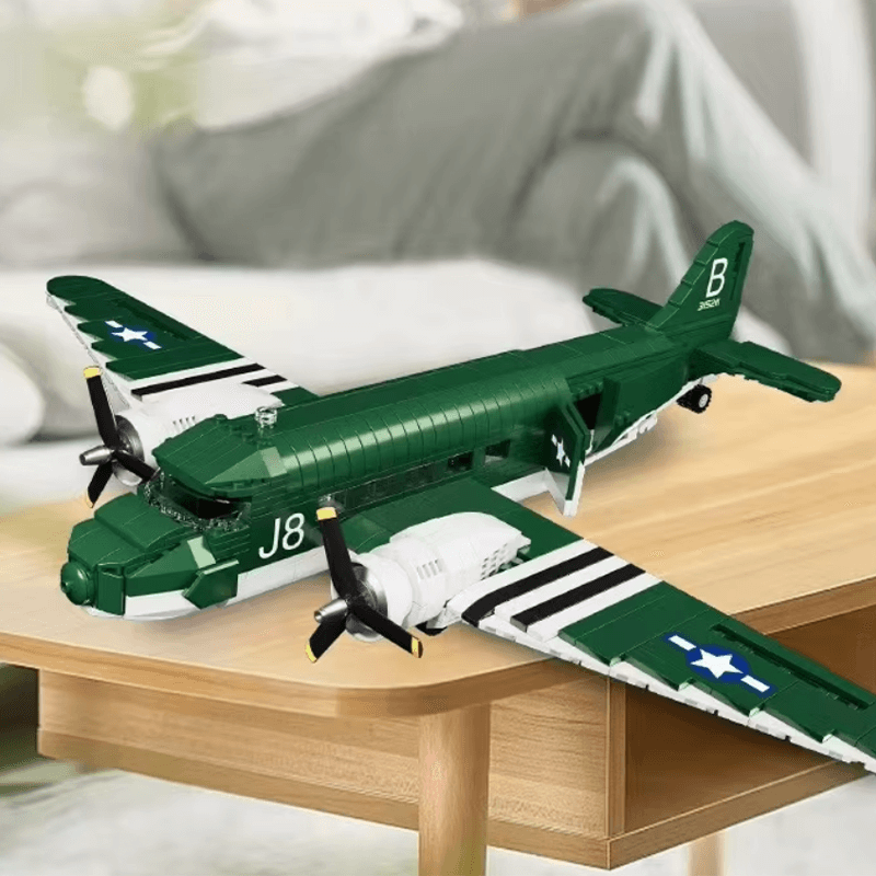 C47 Transport Aircraft - Building Set | Power Brickz