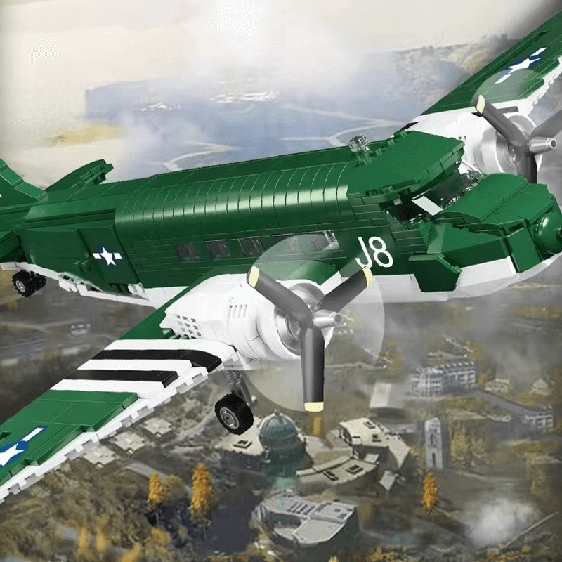 C47 Transport Aircraft - Building Set | Power Brickz