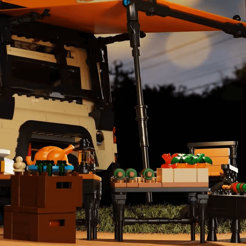 British All-Terrain Defender 4x4 - Building Blocks Set | Power Brickz