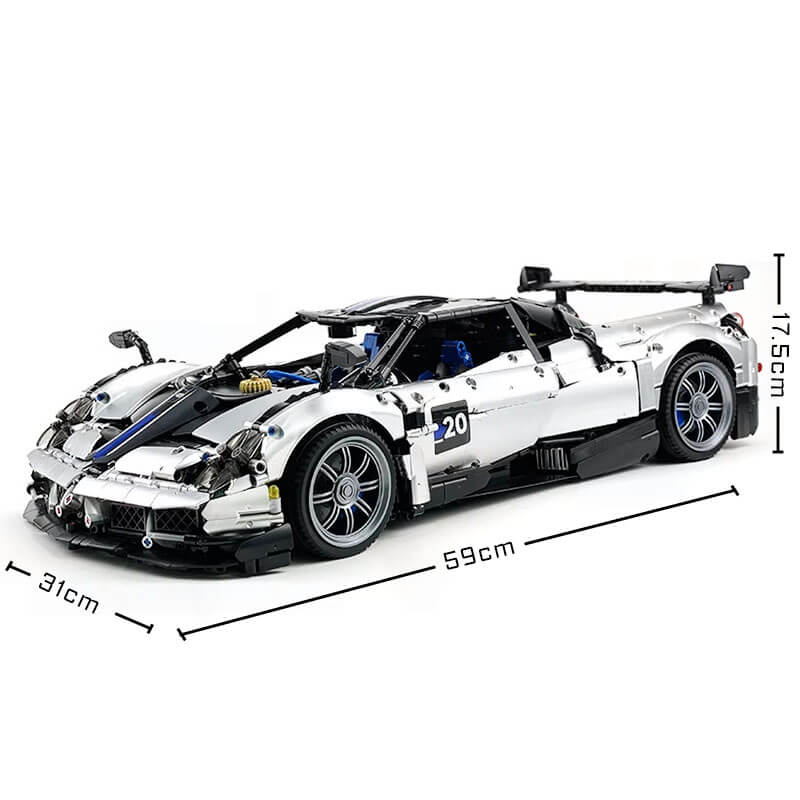 Carbon Aero Huayra BC Hypercar – brick-built display model made from building blocks