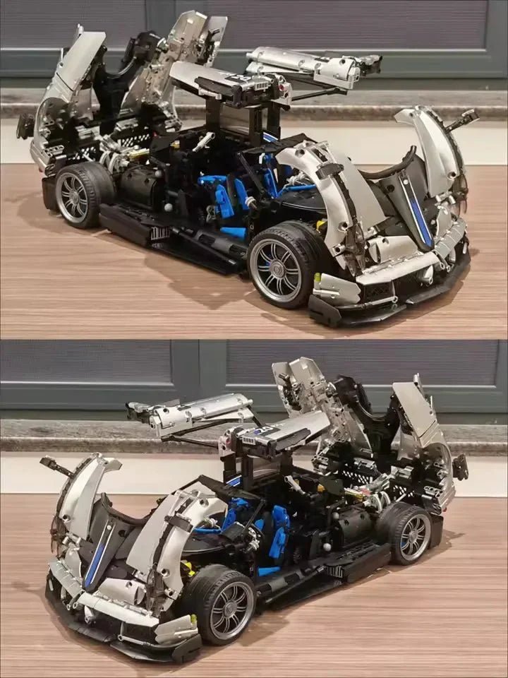 Carbon Aero Huayra BC Hypercar – brick-built display model made from building blocks