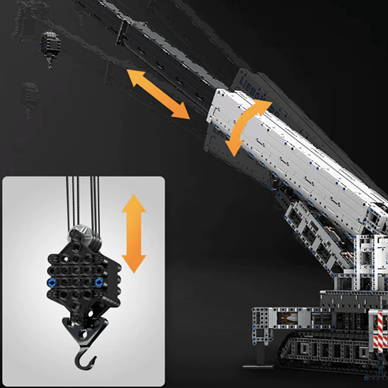 Motorized Heavy-Duty Crane - Building Set | Power Brickz