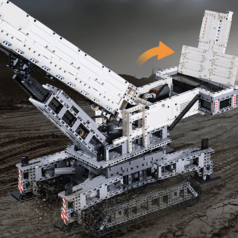 Motorized Heavy-Duty Crane - Building Set | Power Brickz