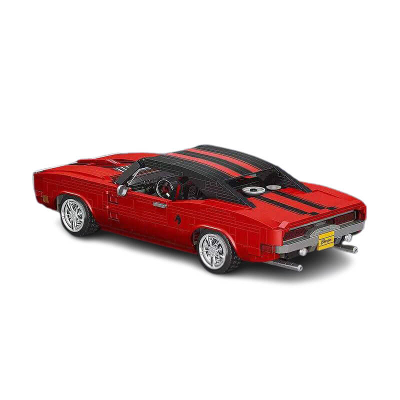 Classic Challenger American Muscle Car - Building Blocks Set | Power Brickz