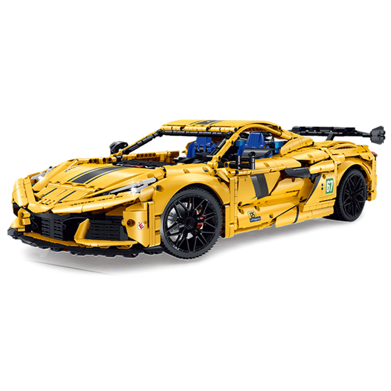 Mid-Engine American Supercar - Building Set | Power Brickz