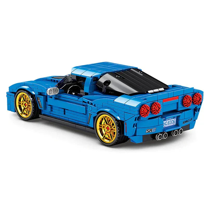 American V8 Sports Coupe - Building Set | Power Brickz