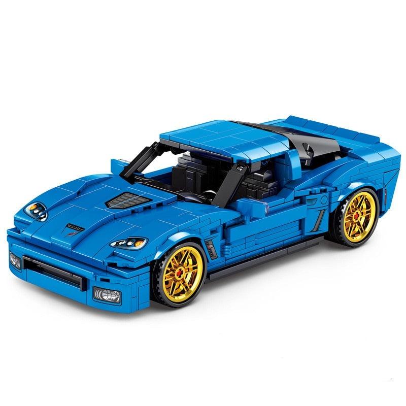 American V8 Sports Coupe - Building Set | Power Brickz