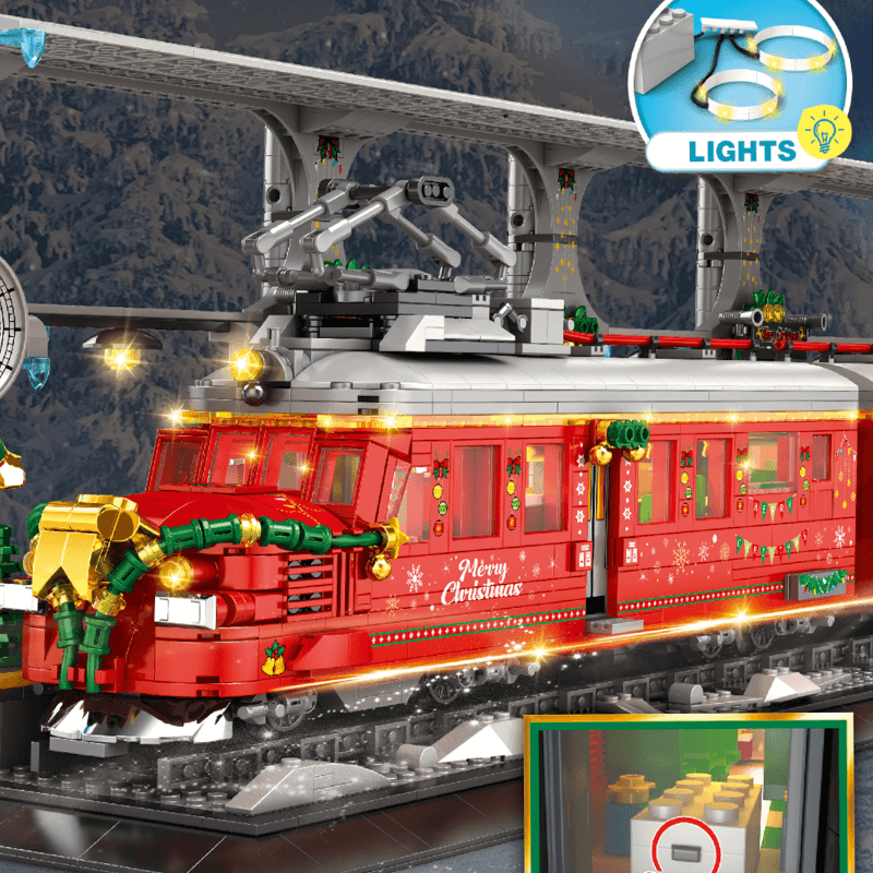 Christmas Train Set - Building Set | Power Brickz