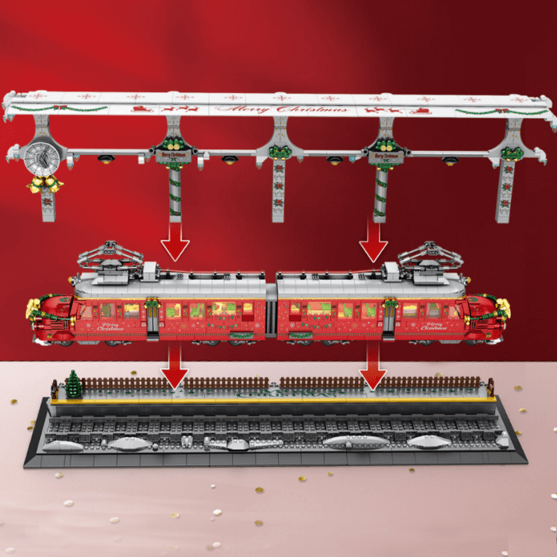 Christmas Train Set - Building Set | Power Brickz