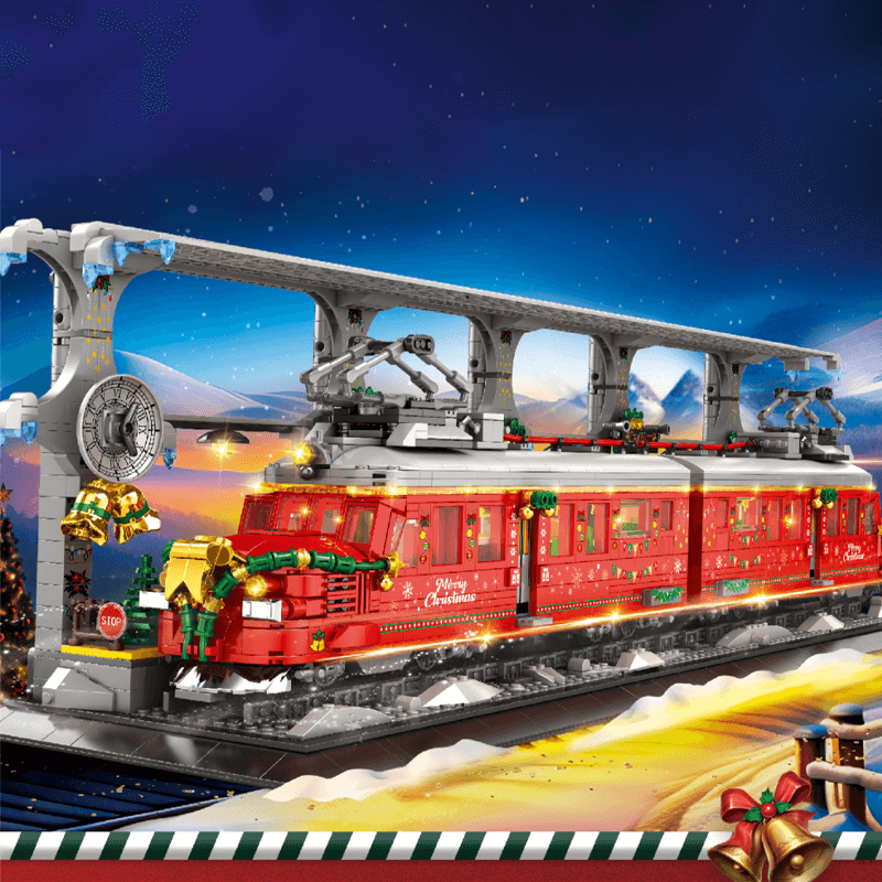 Christmas Train Set - Building Set | Power Brickz