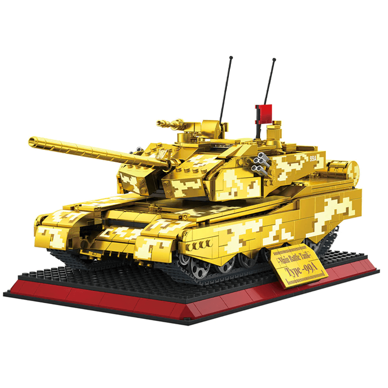 Chrome Gold Edition MA1 Tank - Building Set | Power Brickz
