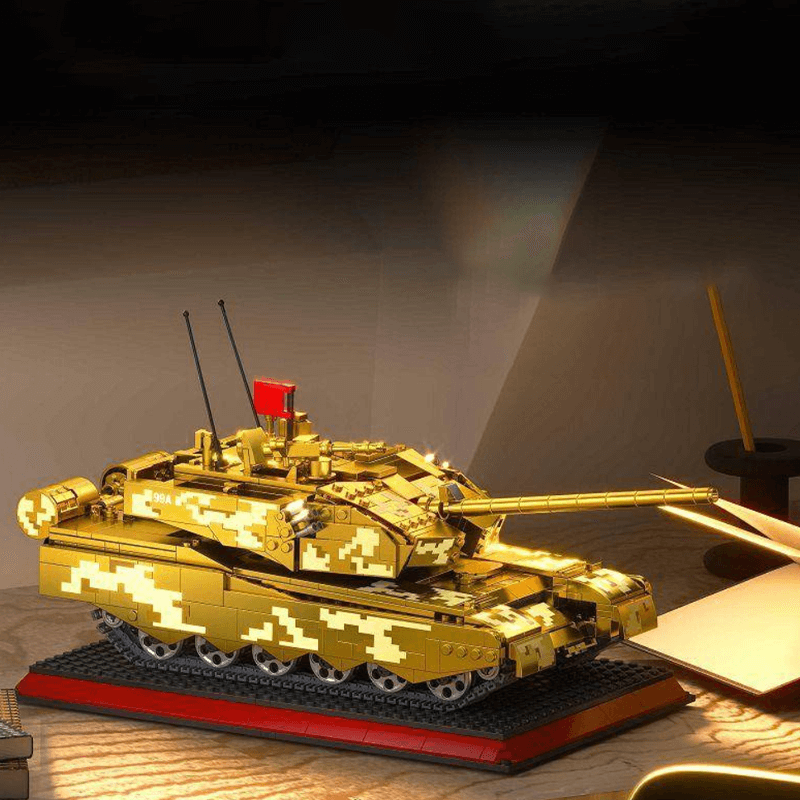 Chrome Gold Edition MA1 Tank - Building Set | Power Brickz