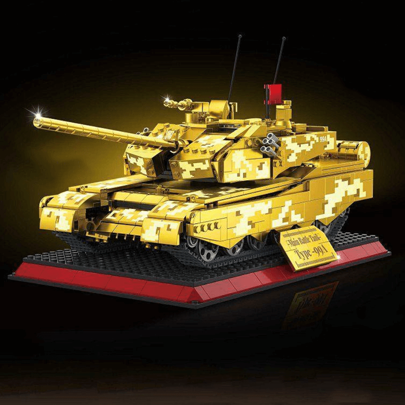 Chrome Gold Edition MA1 Tank - Building Set | Power Brickz