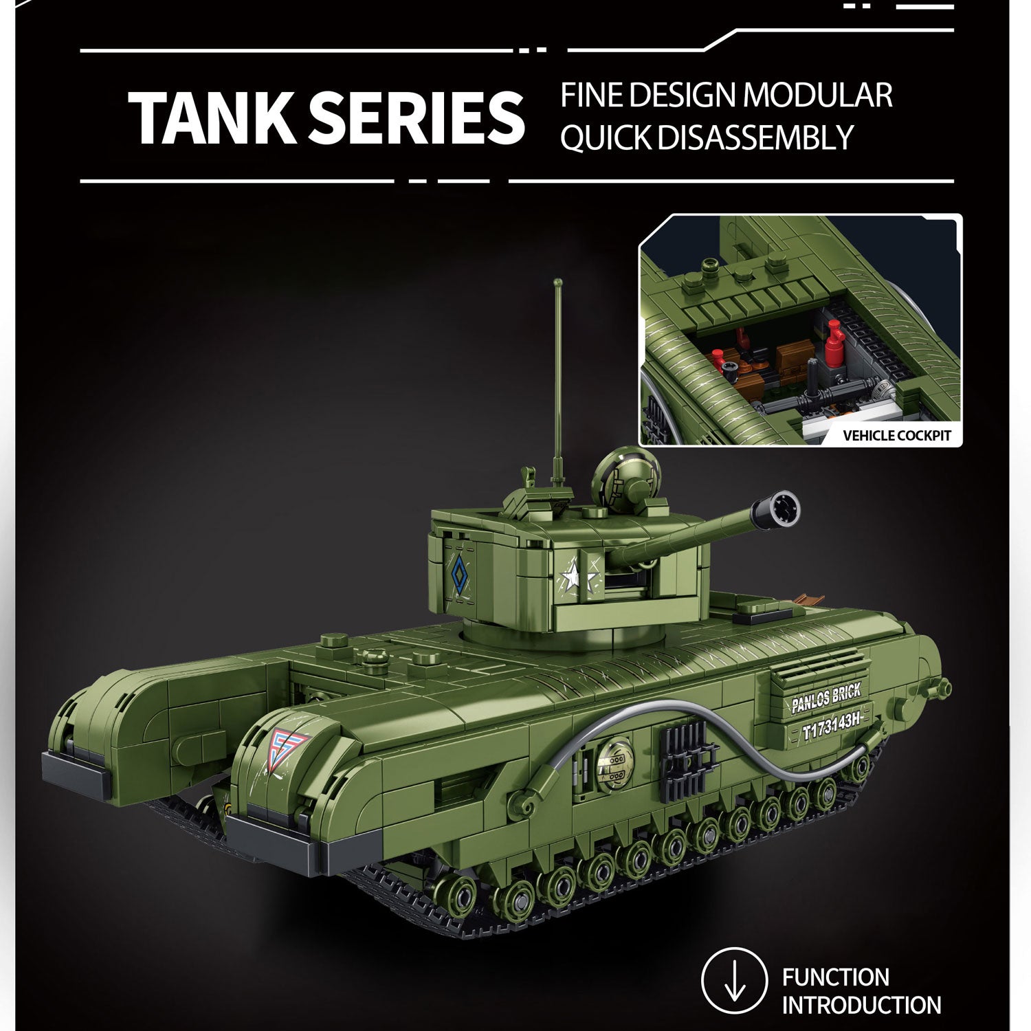 Churchill tank - Building Set | Power Brickz